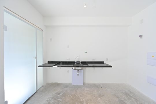 Cozinha de apartamento para alugar com 1 quarto, 54m² em Vila Clementino, São Paulo