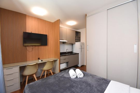 Studio de kitnet/studio para alugar com 1 quarto, 20m² em Centro Batel, Curitiba