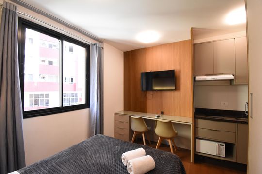 Studio de kitnet/studio para alugar com 1 quarto, 20m² em Centro Batel, Curitiba