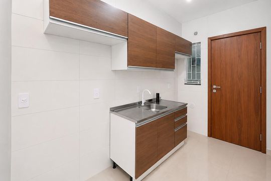 Cozinha de casa para alugar com 2 quartos, 52m² em Alto Aririu, Palhoça