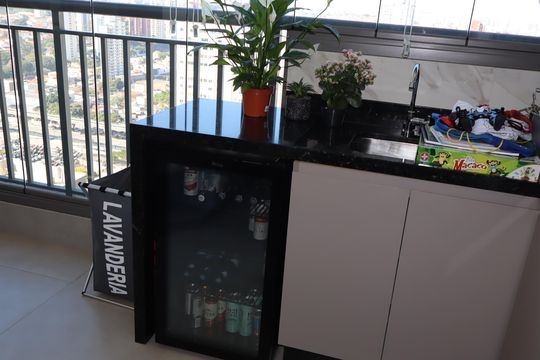 Varanda da Sala de apartamento para alugar com 2 quartos, 67m² em Vila Prudente, São Paulo
