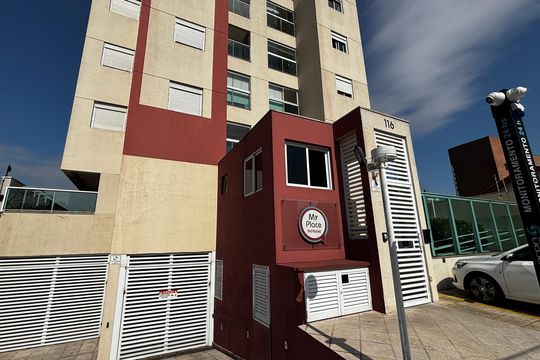 Fachada de apartamento à venda com 2 quartos, 73m² em Vila Eldizia, Santo André