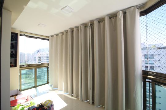 Sala 1 - Varanda de apartamento para alugar com 3 quartos, 220m² em Barra Olímpica, Rio de Janeiro