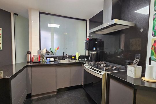 cozinha de apartamento à venda com 4 quartos, 185m² em Belvedere, Belo Horizonte