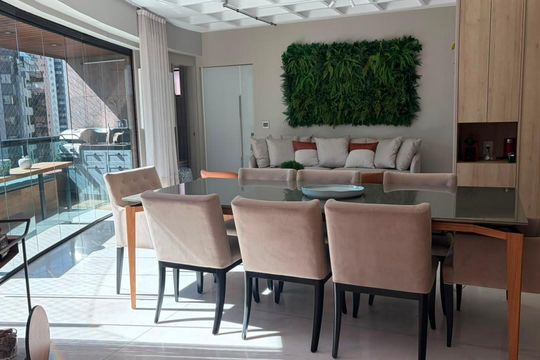 Sala de apartamento à venda com 4 quartos, 185m² em Belvedere, Belo Horizonte