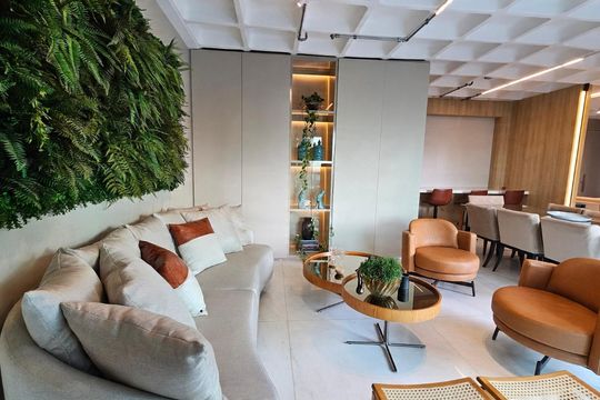 Sala de apartamento à venda com 4 quartos, 185m² em Belvedere, Belo Horizonte