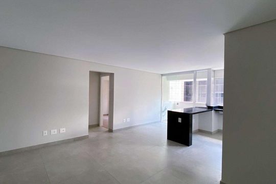 Sala/cozinha de apartamento para alugar com 2 quartos, 65m² em Lourdes, Belo Horizonte