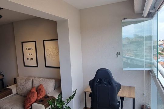 Varanda de apartamento à venda com 1 quarto, 37m² em Centro, Guarulhos