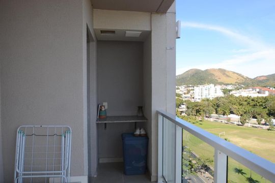 Varanda da Sala de apartamento à venda com 3 quartos, 68m² em Marechal Hermes, Rio de Janeiro