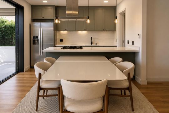 Cozinha de casa de condomínio para alugar com 3 quartos, 155m² em Alphaville, Santana de Parnaíba