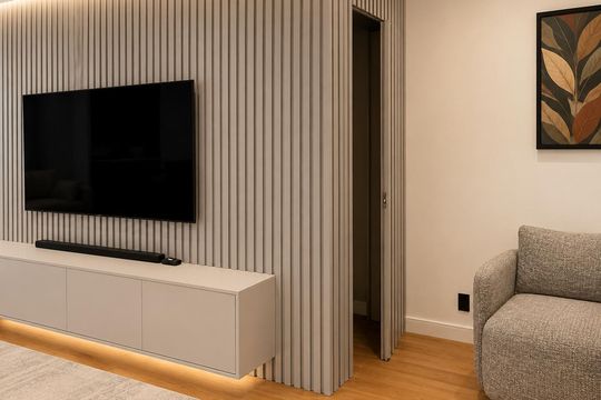 Sala de casa de condomínio para alugar com 3 quartos, 155m² em Alphaville, Santana de Parnaíba