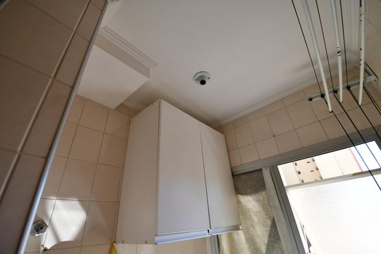 Área de Serviço de kitnet/studio para alugar com 1 quarto, 40m² em Vila Itapura, Campinas