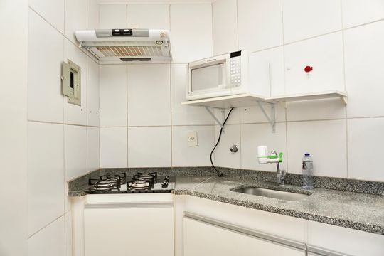 Cozinha  de kitnet/studio à venda com 1 quarto, 26m² em Santa Efigênia, Belo Horizonte