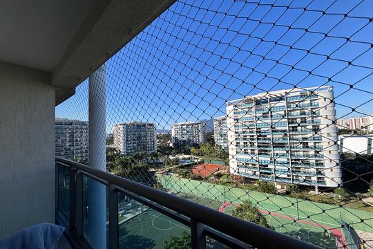 Varanda dos quartos de apartamento para alugar com 4 quartos, 206m² em Barra da Tijuca, Rio de Janeiro