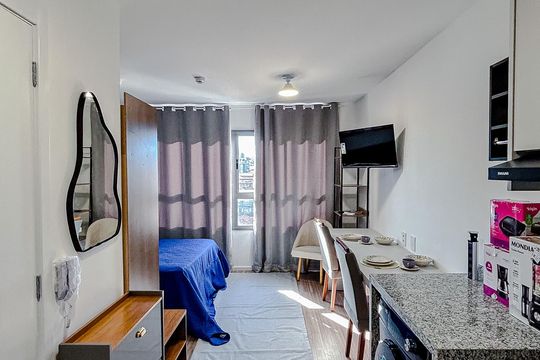 Cozinha de kitnet/studio para alugar com 1 quarto, 25m² em Penha de França, São Paulo