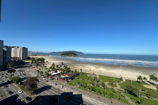 Sacada Quarto 3 de apartamento para alugar com 3 quartos, 165m² em Itararé, São Vicente