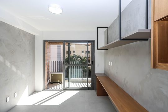 Quarto e Cozinha de kitnet/studio para alugar com 1 quarto, 24m² em Jardim Vila Mariana, São Paulo
