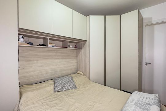 Quarto Suíte de apartamento para alugar com 1 quarto, 32m² em Jardim Caravelas, São Paulo