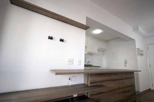 Sala de apartamento à venda com 2 quartos, 57m² em Vila Homero Thon, Santo André