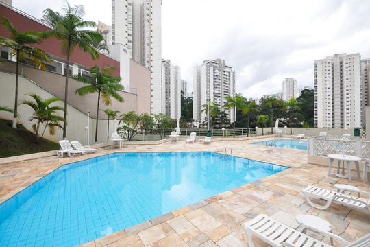Piscina de apartamento à venda com 3 quartos, 105m² em Vila Andrade, São Paulo