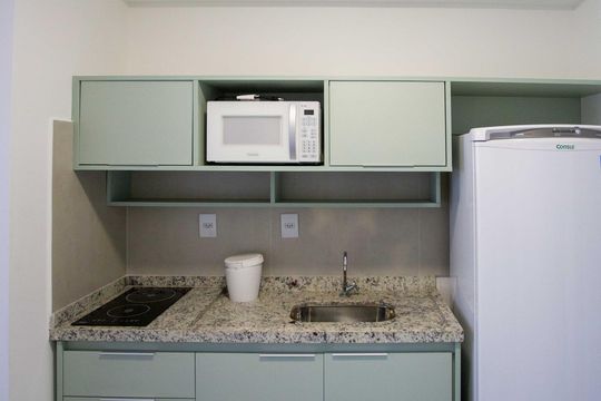 Quarto/Cozinha de kitnet/studio à venda com 1 quarto, 21m² em Centro, Diadema