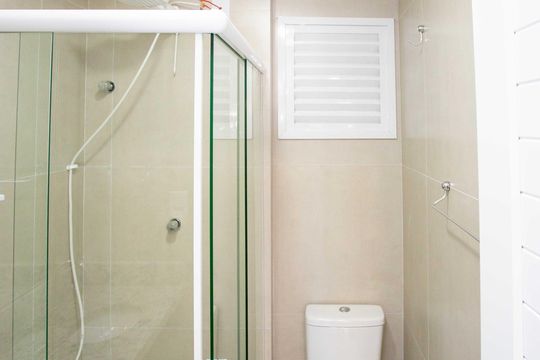 Banheiro de kitnet/studio à venda com 1 quarto, 21m² em Centro, Diadema