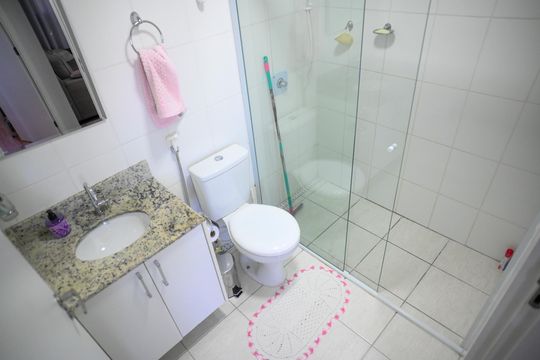Banheiro de apartamento à venda com 2 quartos, 42m² em Sacomã, São Paulo