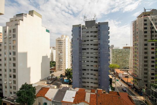 Vista da Varanda de kitnet/studio para alugar com 1 quarto, 25m² em Pinheiros, São Paulo