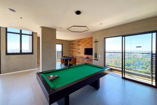 Área Comum - Sala de Jogos de kitnet/studio para alugar com 1 quarto, 25m² em Pinheiros, São Paulo