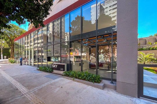 Fachada do Prédio de kitnet/studio para alugar com 1 quarto, 25m² em Pinheiros, São Paulo