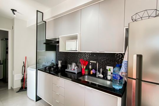 Cozinha  de apartamento para alugar com 2 quartos, 36m² em Vila Nova, São Paulo