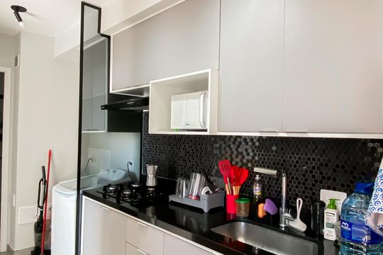 Cozinha  de apartamento para alugar com 2 quartos, 36m² em Vila Nova, São Paulo