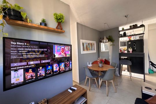 Sala de apartamento à venda com 3 quartos, 55m² em Vargem Pequena, Rio de Janeiro