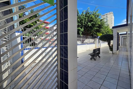 Área comum de kitnet/studio para alugar com 1 quarto, 30m² em Canto do Forte, Praia Grande