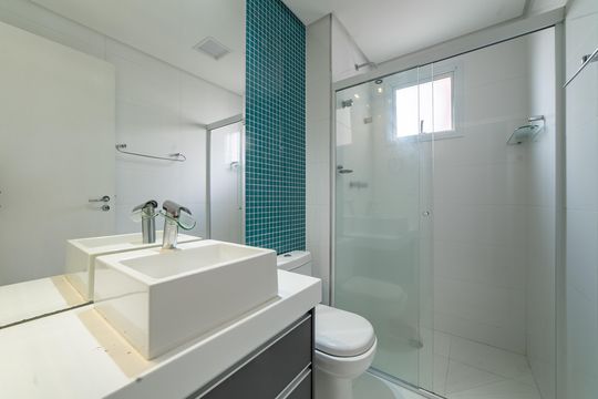 Banheiro de apartamento para alugar com 3 quartos, 95m² em Vila Regente Feijó, São Paulo