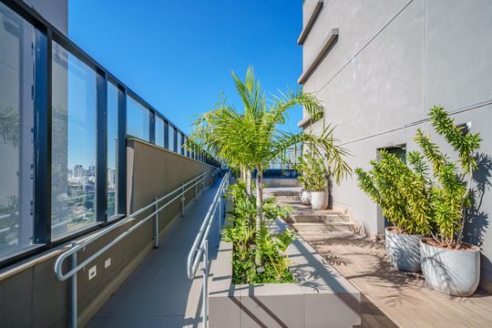 Área comum de kitnet/studio para alugar com 1 quarto, 34m² em Butantã, São Paulo
