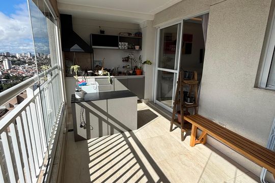 Varanda de apartamento à venda com 3 quartos, 94m² em Centro, São Bernardo do Campo