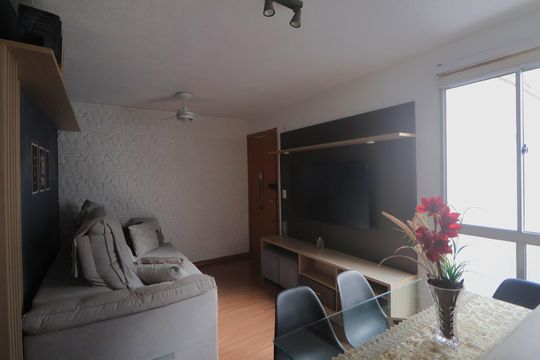 Sala de apartamento para alugar com 2 quartos, 49m² em São José, Canoas