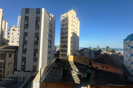 Vista de apartamento para alugar com 1 quarto, 28m² em Itararé, São Vicente