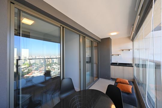 Varanda de apartamento para alugar com 1 quarto, 43m² em Vila Clementino, São Paulo