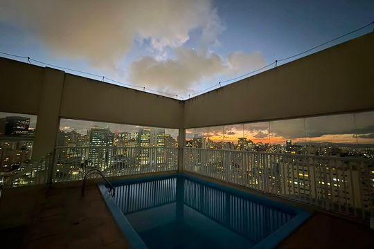 Área comum de apartamento para alugar com 1 quarto, 40m² em Morro dos Ingleses, São Paulo