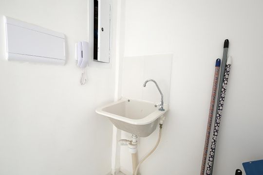 Cozinha e Área de Serviço de apartamento para alugar com 2 quartos, 35m² em Parque Erasmo Assunção, Santo André