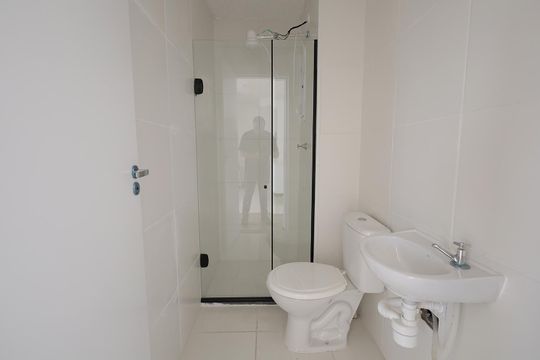 Banheiro de apartamento para alugar com 2 quartos, 35m² em Parque Erasmo Assunção, Santo André