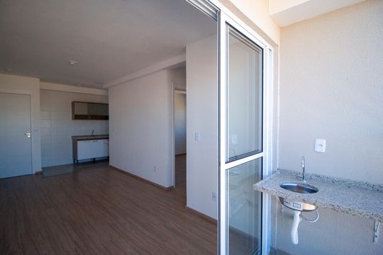 Varanda da Sala  de apartamento para alugar com 2 quartos, 49m² em Vila Fiori, Sorocaba