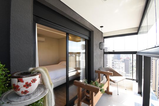 Sacada do Quarto 3 de apartamento à venda com 4 quartos, 164m² em Cabral, Curitiba