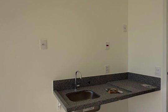 Cozinha de kitnet/studio à venda com 1 quarto, 23m² em Consolação, São Paulo