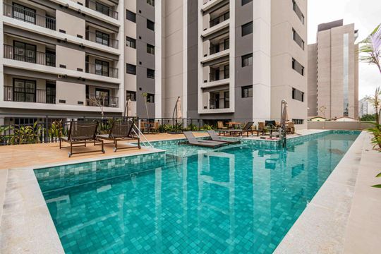 Piscina de apartamento para alugar com 2 quartos, 50m² em Barra Funda, São Paulo