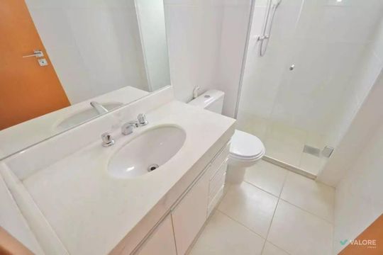 Banheiro social de apartamento à venda com 2 quartos, 68m² em Vila da Serra, Nova Lima