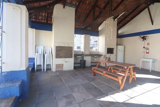 Área comum - Churrasqueira de apartamento para alugar com 1 quarto, 45m² em Vila Cachoeirinha, Cachoeirinha