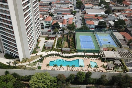 Vista de apartamento à venda com 3 quartos, 157m² em Vila Anastácio, São Paulo